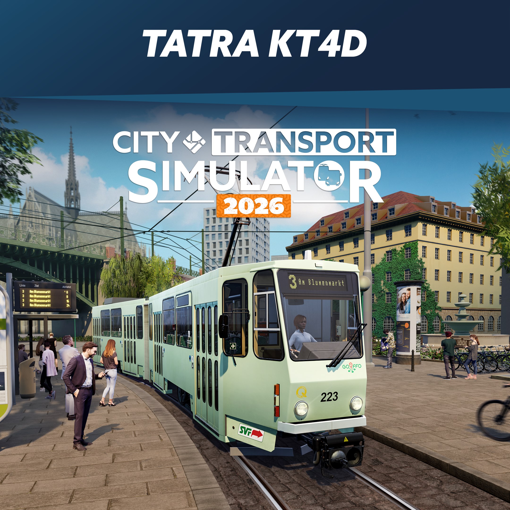 CTS 2026 - Tram DLC: Tatra KT4D - City Transport Simulator Bus & Tram
