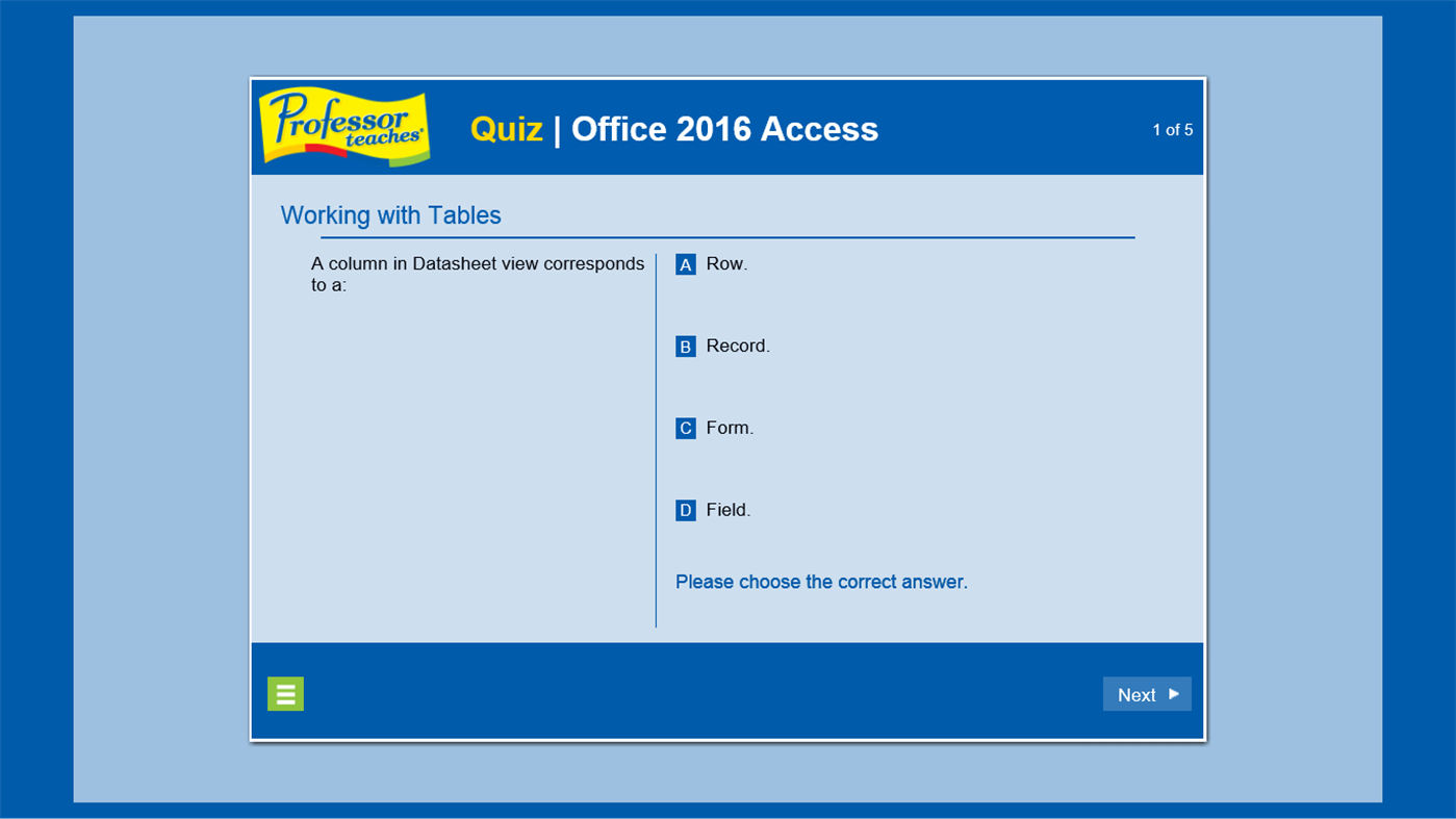 #8. Professor Teaches Access 2016 (Windows) 由: Individual Software Inc.