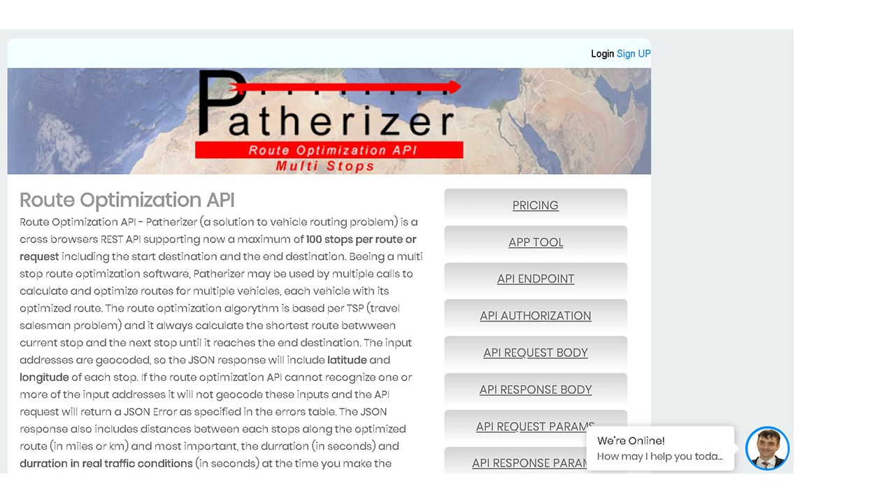 Snapshot 2 of Route Optimization API, 100 addresses per Request