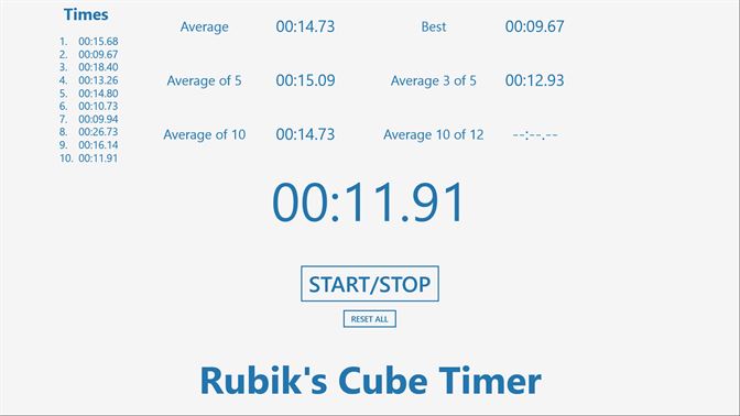 best rubiks cube timer pc