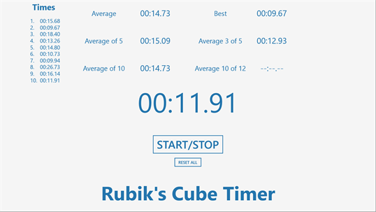 Rubik's Cube Timer screenshot 1