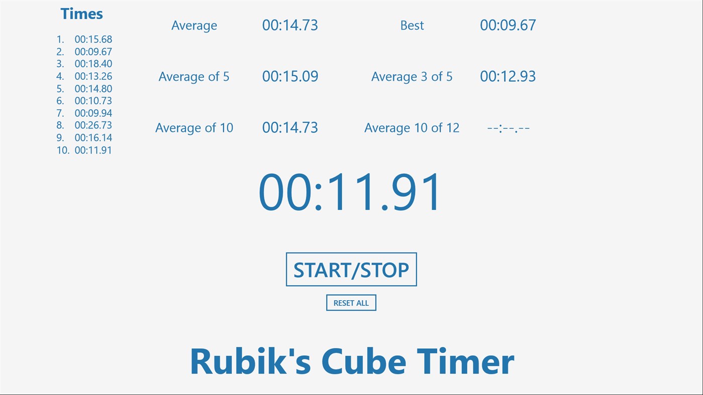Rubik S Cube Timer Windows Apps Appagg