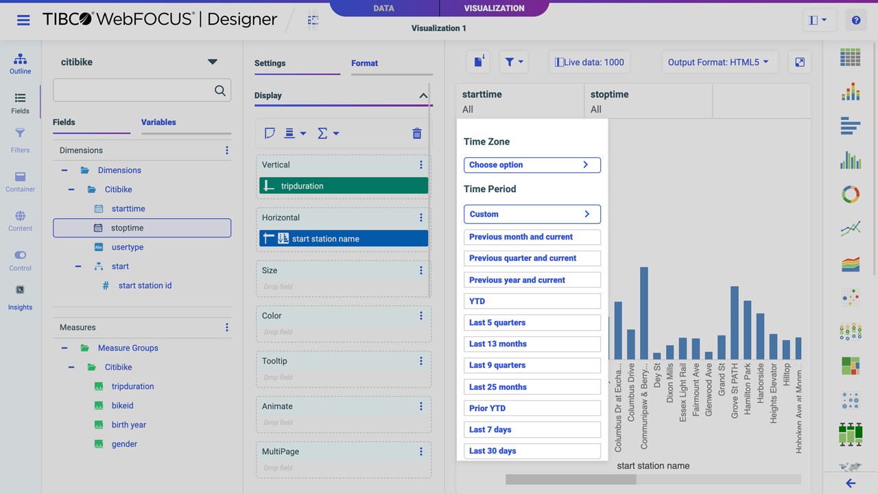 Snapshot 5 of TIBCO WebFOCUS