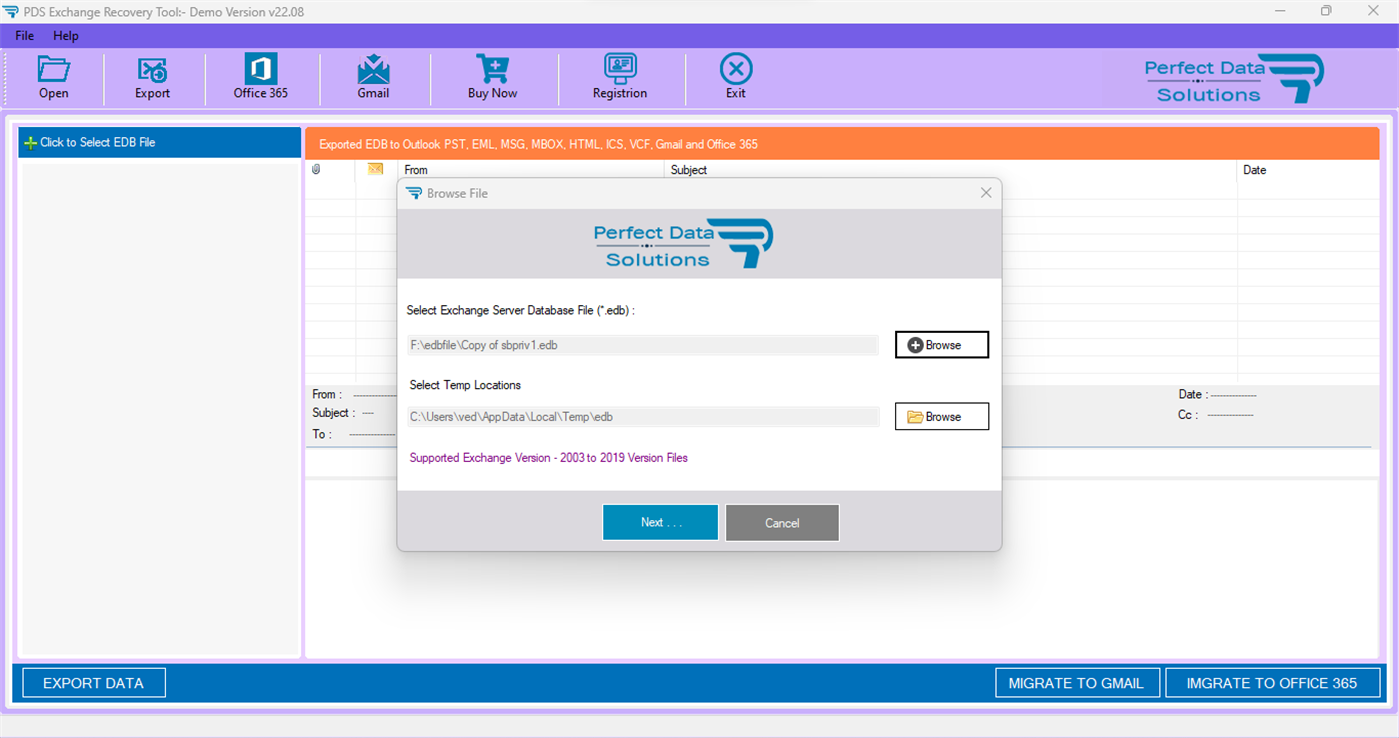 #2. EDB to PST Conversion (Windows) 由: PERFECT DATA SOLUTIONS