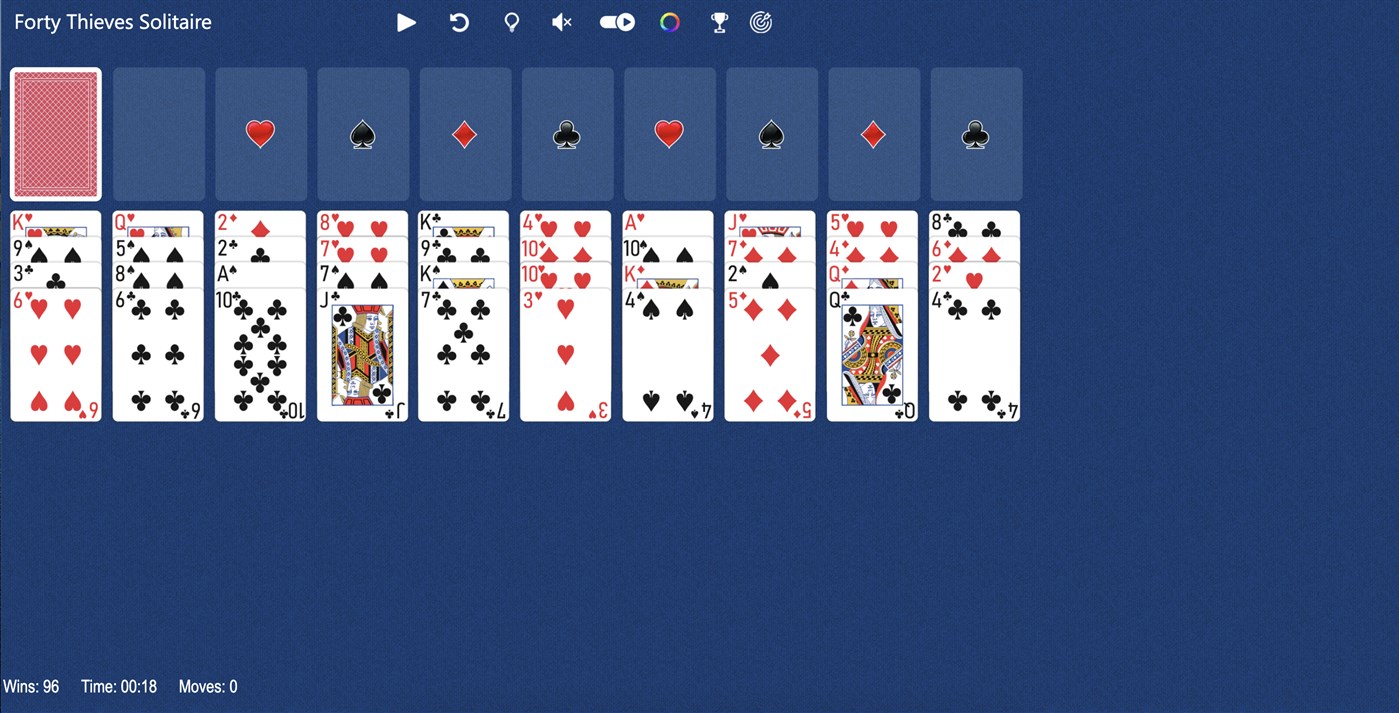 #2. Forty Thieves Solitaire Solitaireее (Windows) 由: Solitairen