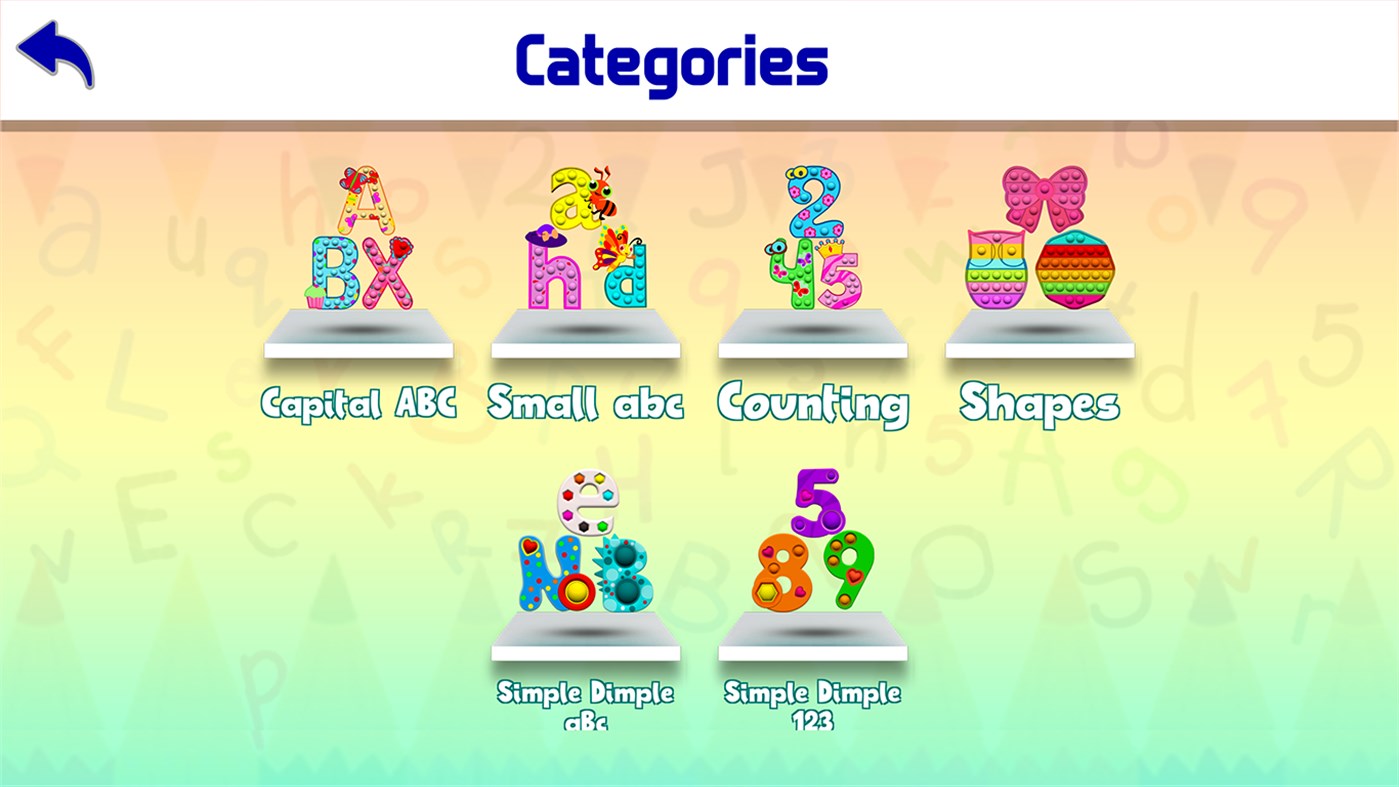 #1. Pop It Kids - DIY ABC Satisfying Fidget Toys (Windows) Von: Margala Games