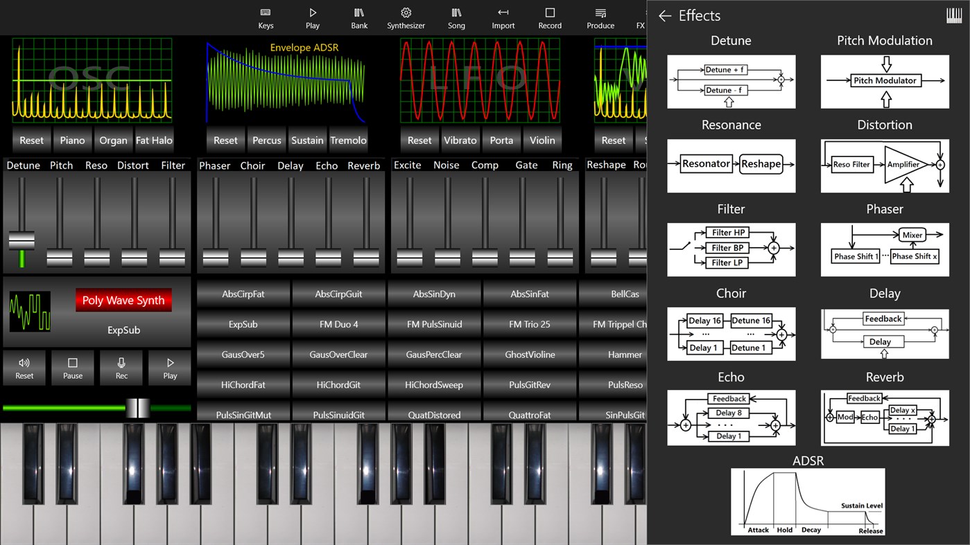 #3. MIDI Synthesizer (Windows) By: SoundDesigner