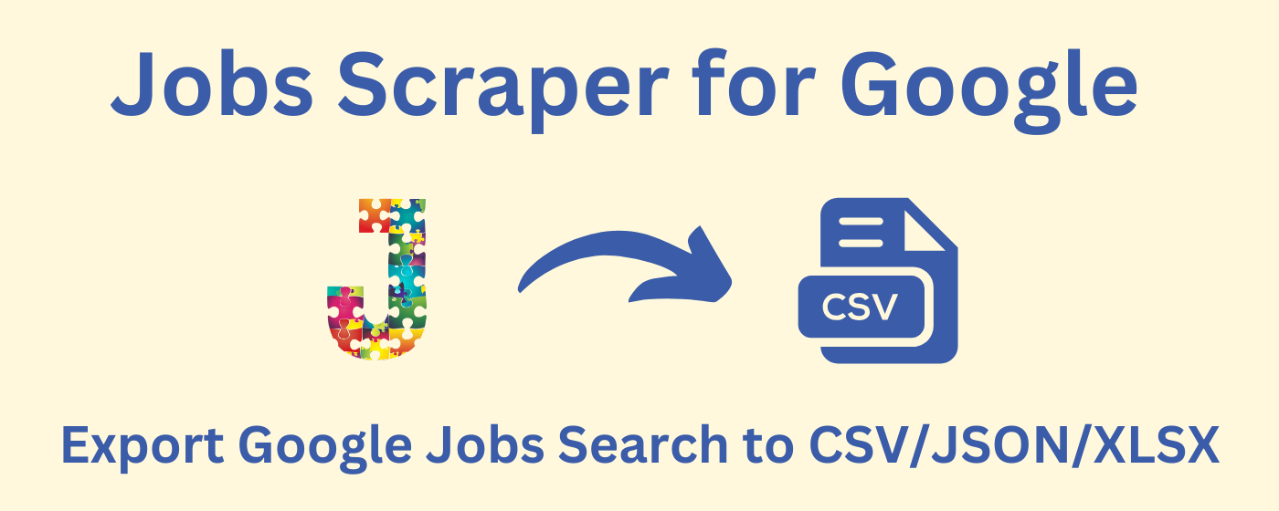Jobs Extractor for Google