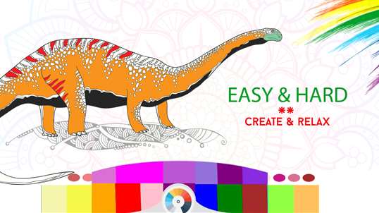 Dinosaurs Coloring Book For Adults and Kids screenshot 5