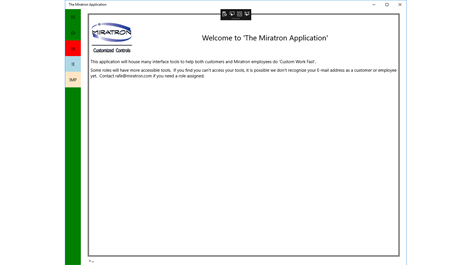 The Miratron Application Screenshots 1