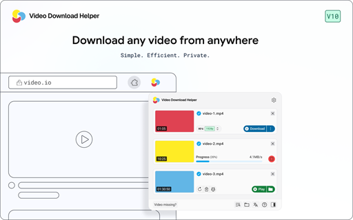 Video DownloadHelper - Web Video Downloader