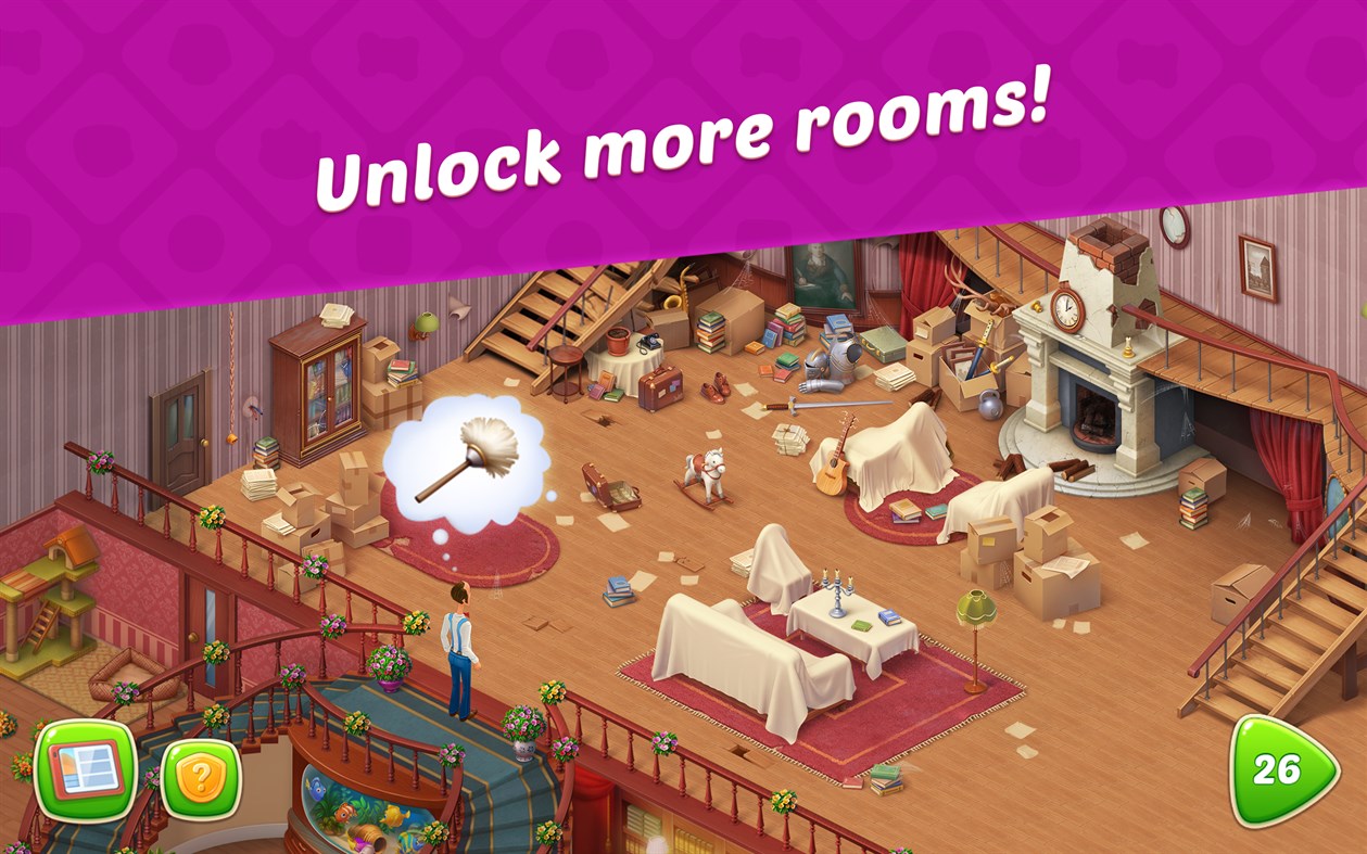 #5. Homescapes (Windows) By: Playrix