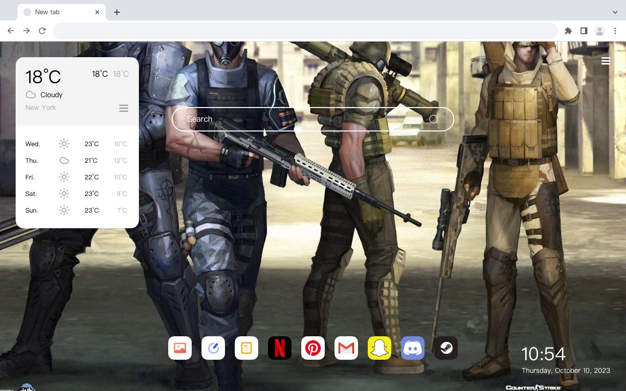 "Counter-Strike" themed 4K wallpaper HomePage