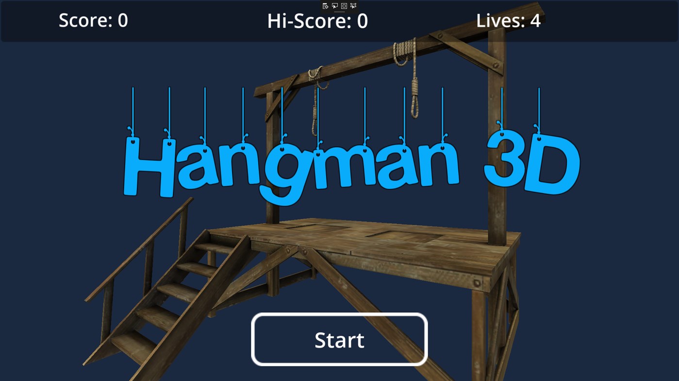 #1. Adeve Hangman 3D (Windows) 来自: Adeve Interactive