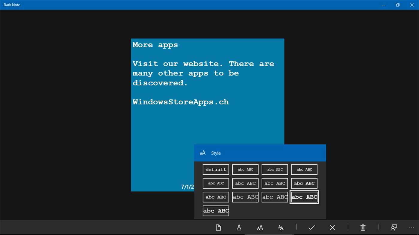 #7. Dark Note (Windows) By: DarkProjekt