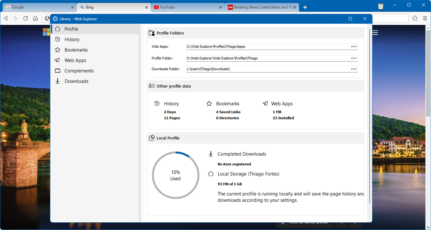 #3. Web Explorer (Windows) Av: Thiago Fortes