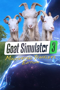 Cover poster for Goat Simulator 3 - Multiversal Traveler's Edition