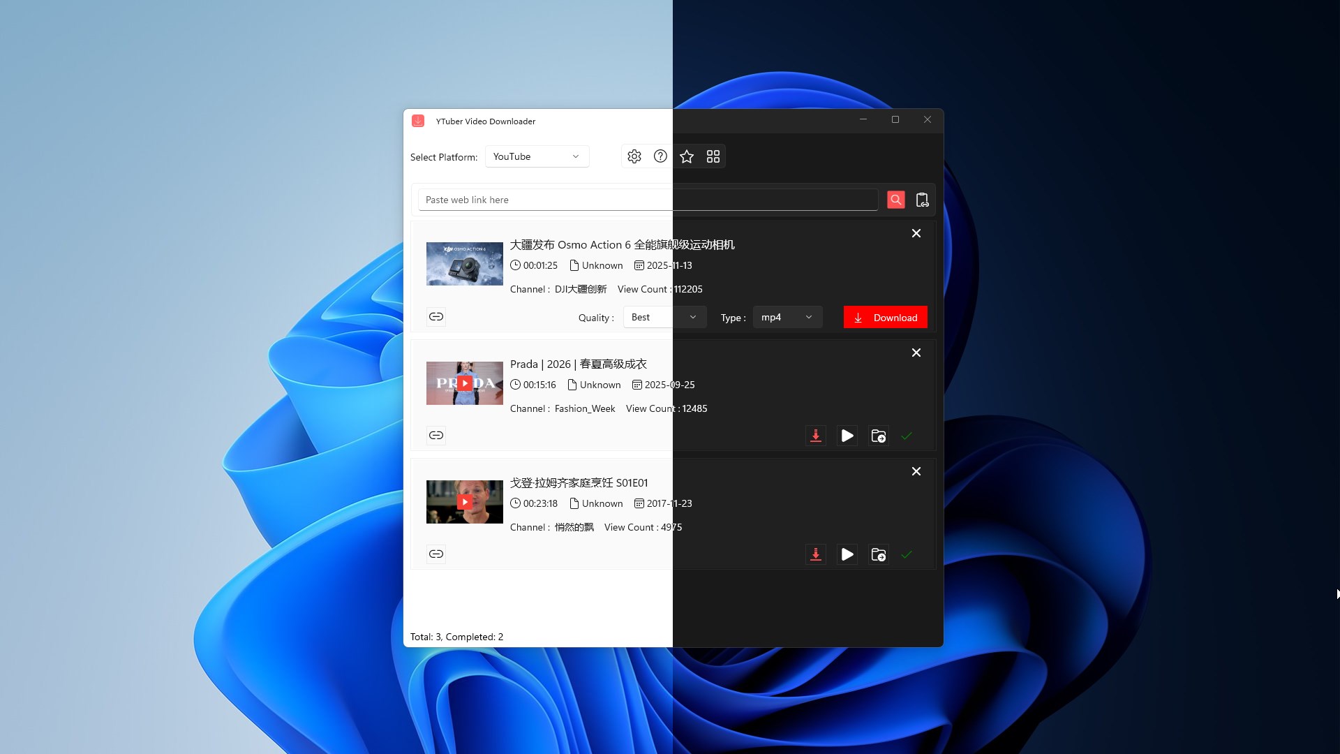 YTuber Video Downloader screenshot