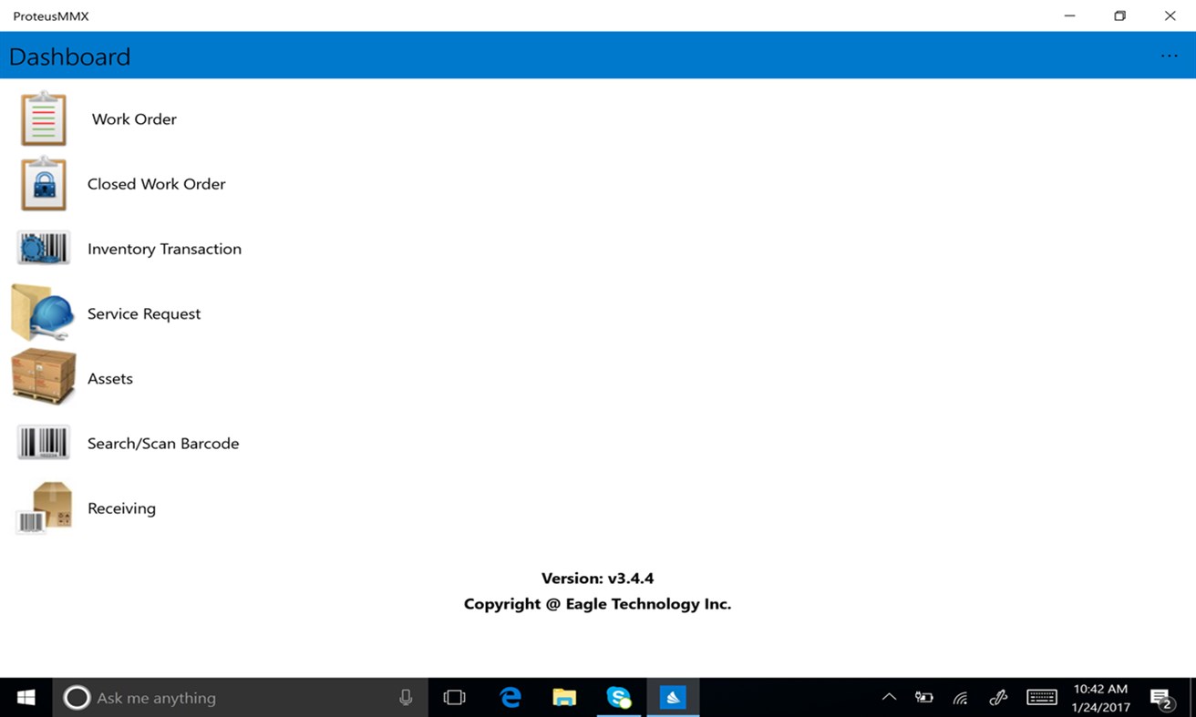 #2. ProteusMMX-CMMS (Windows) 由: Eagle Technology