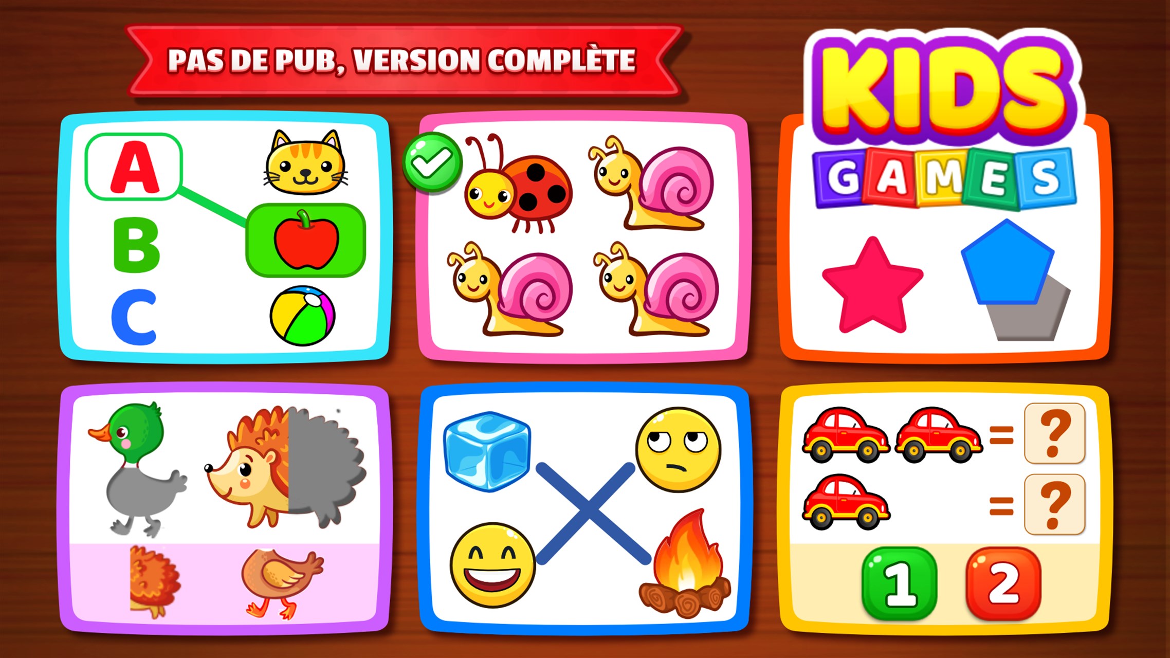 Jeux Pour Enfants 2 - 5 Ans Pour Android - Téléchargez L'apk Tout Jeux Educatif Gratuit 4 Ans