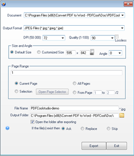 PDF to JPG Converter - Convert PDF to PNG, JPG & JPG2000 screenshot 1