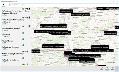 mobile home pitch spot finder Screenshots 1