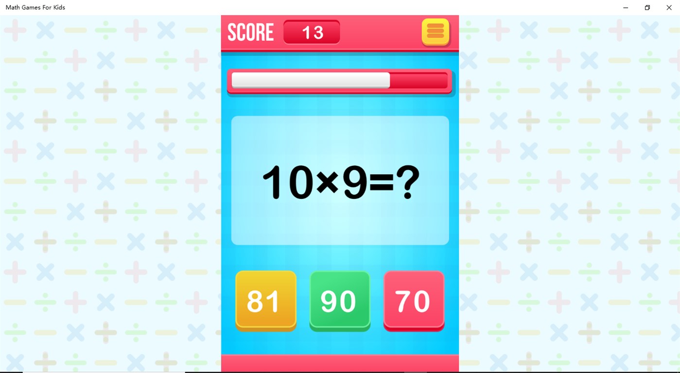 #2. Math Games For Kids+ (Windows) 来自: XiLaos