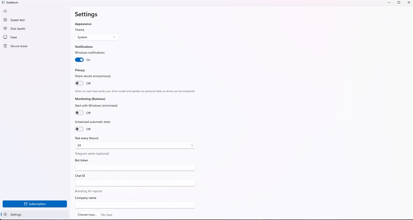 #6. DiskBench (Windows) بواسطة: nechirvan azzo
