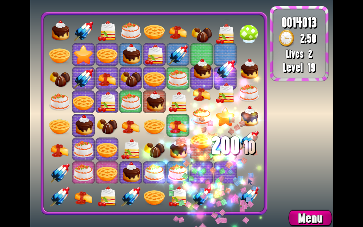 #3. Cake Match Puzzle (Windows) Podle: BovioSoft