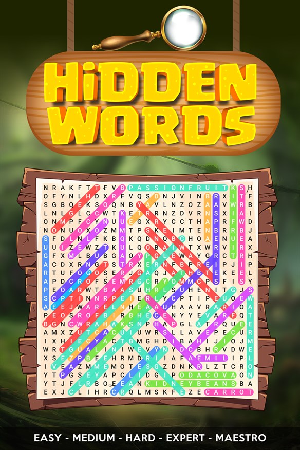 Hidden Words Puzzles : PC & XBOX Xbox Series X|S and Xbox One cover art