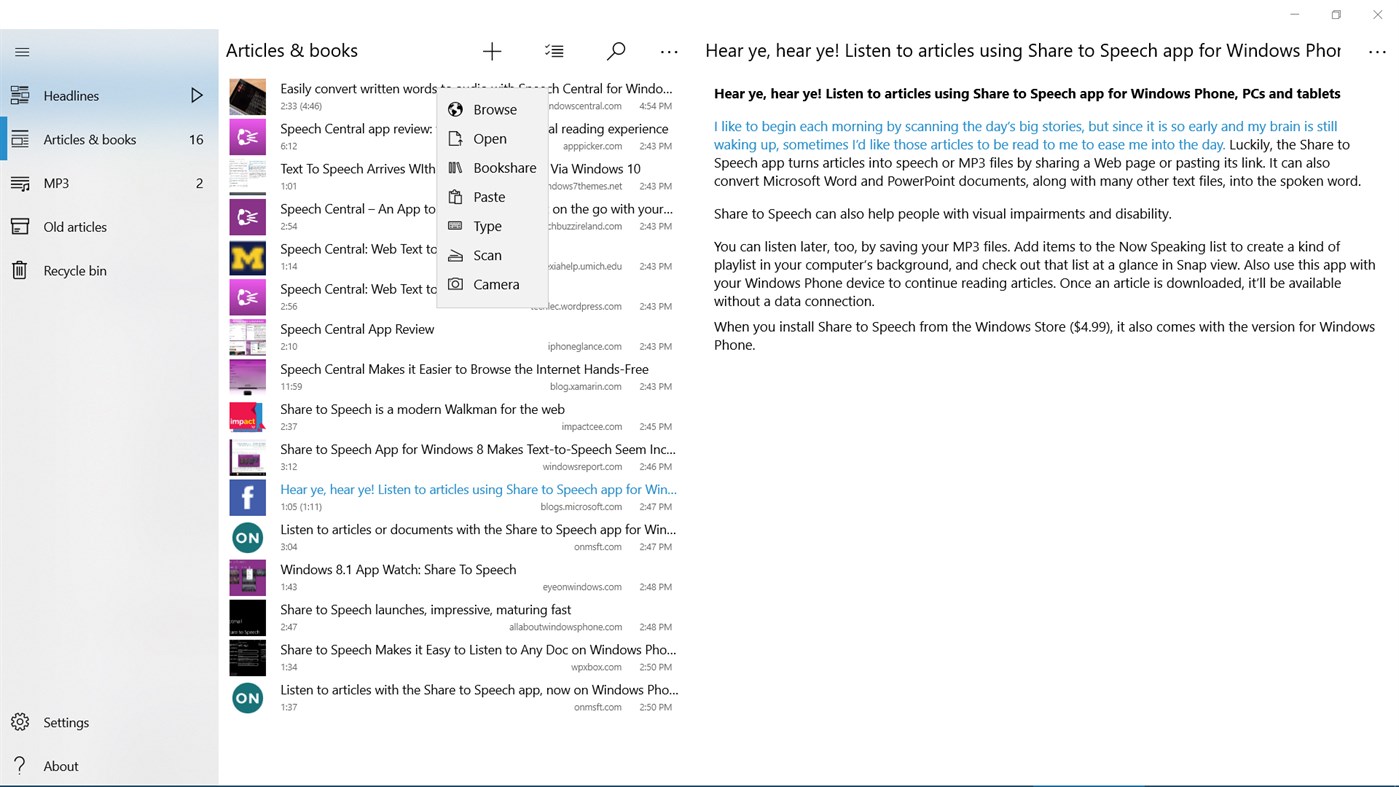 #8. Speech Central: Voice Reader (Windows) Tekijänä: Labsii