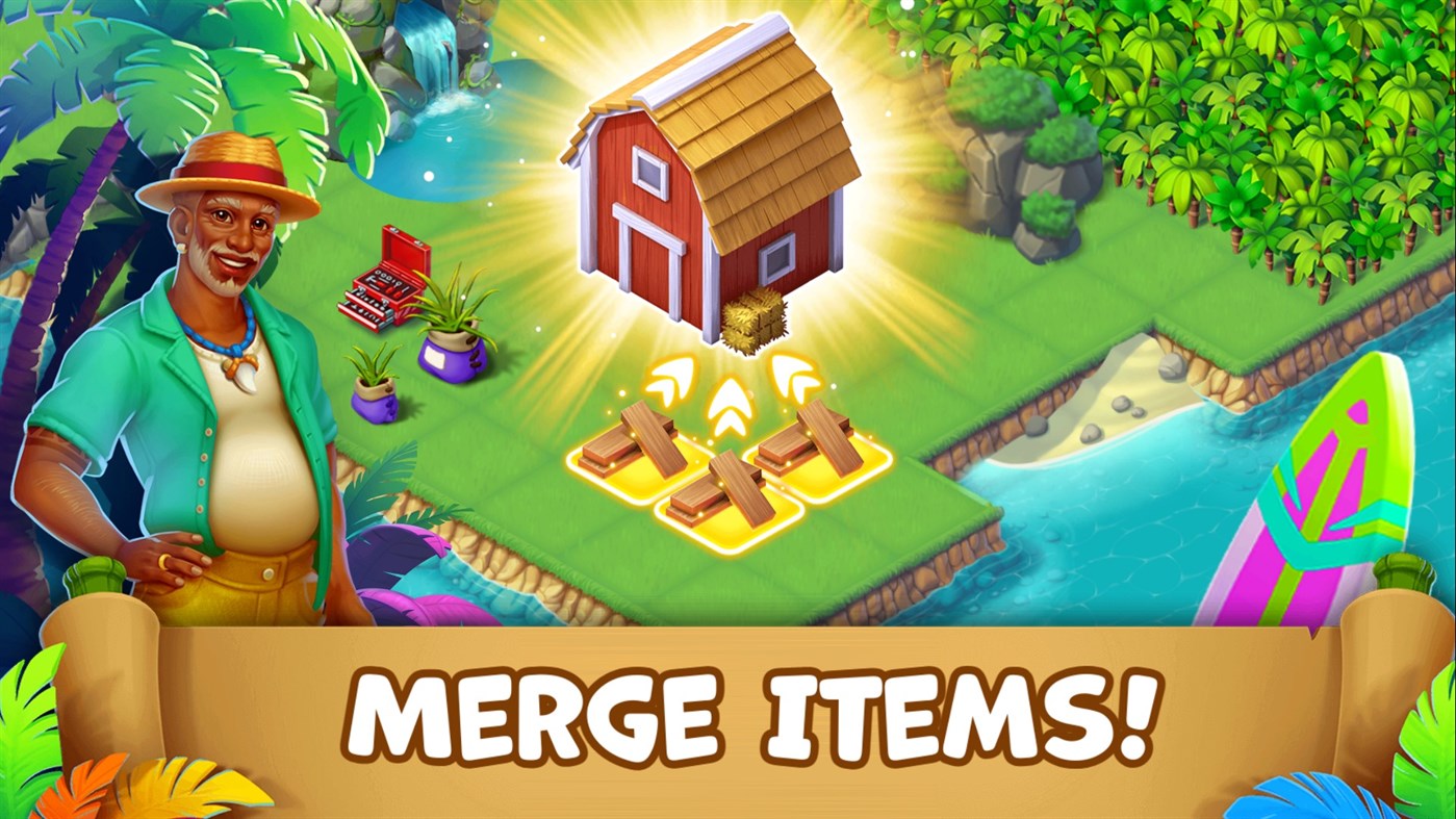 #1. Tropical Merge Start Game (Windows) Door: Clever Apps Pte Ltd