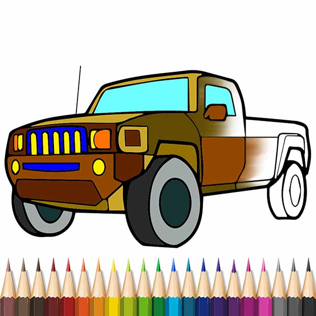 Cars Coloring Book - Adult Coloring Book Pages
