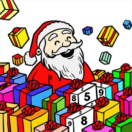 Christmas Color by Number - Adult Coloring Book