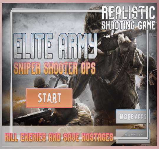 Elite Army Sniper Shooter 3D screenshot 1