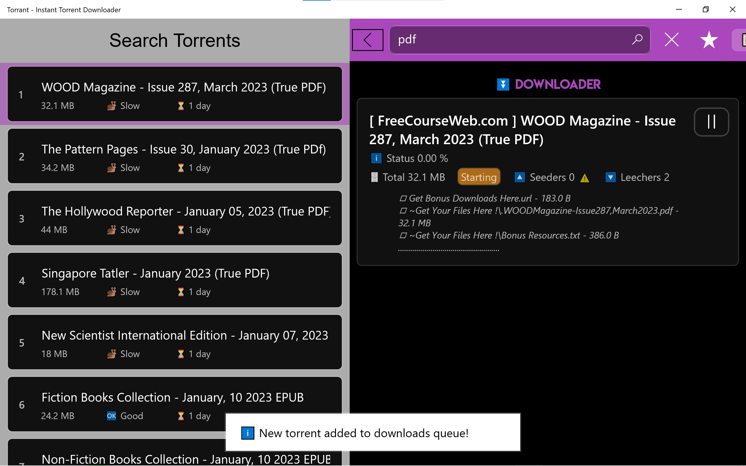 Torrant - Instant Torrent Downloader — бесплатно скачайте и установите в  Windows | Microsoft Store