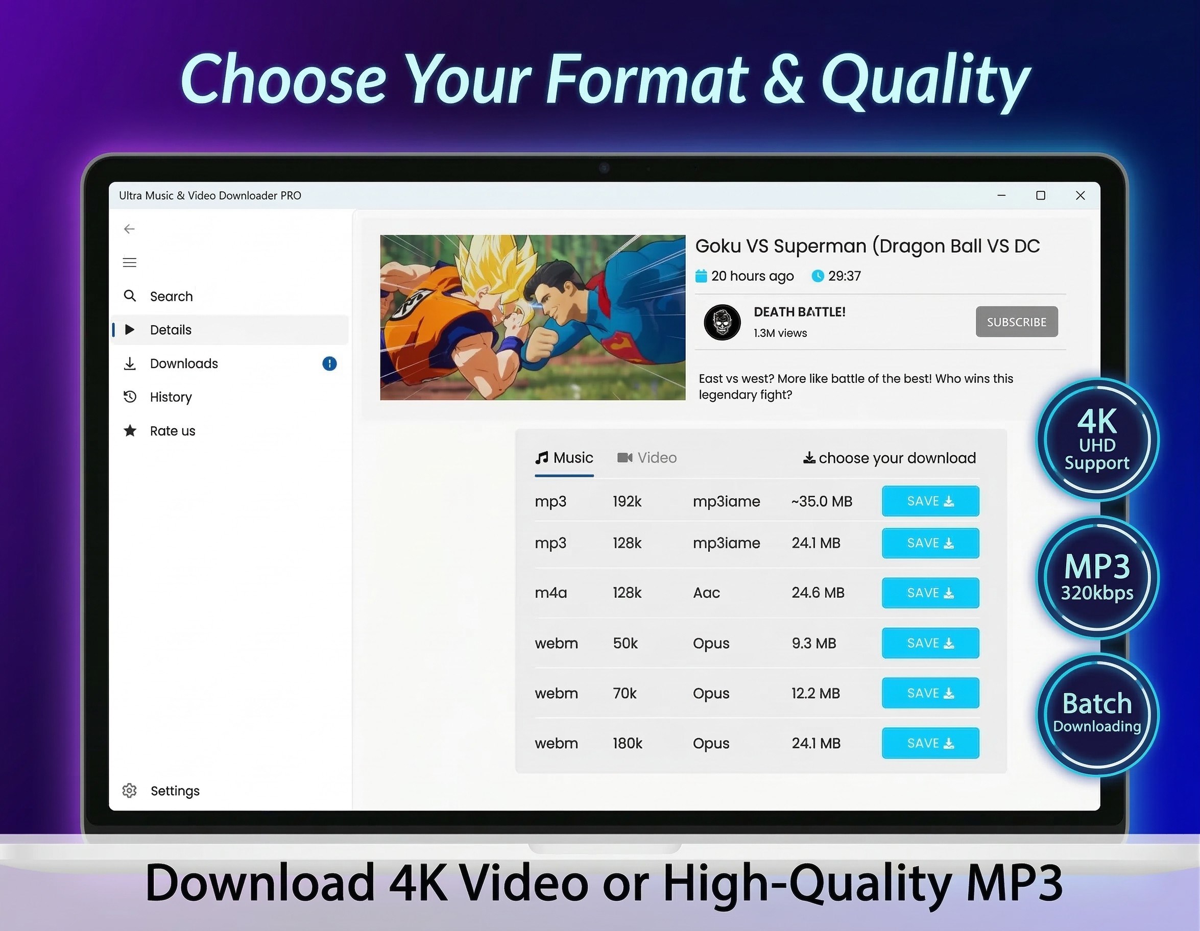 Ultra Music & Video Downloader PRO screenshot