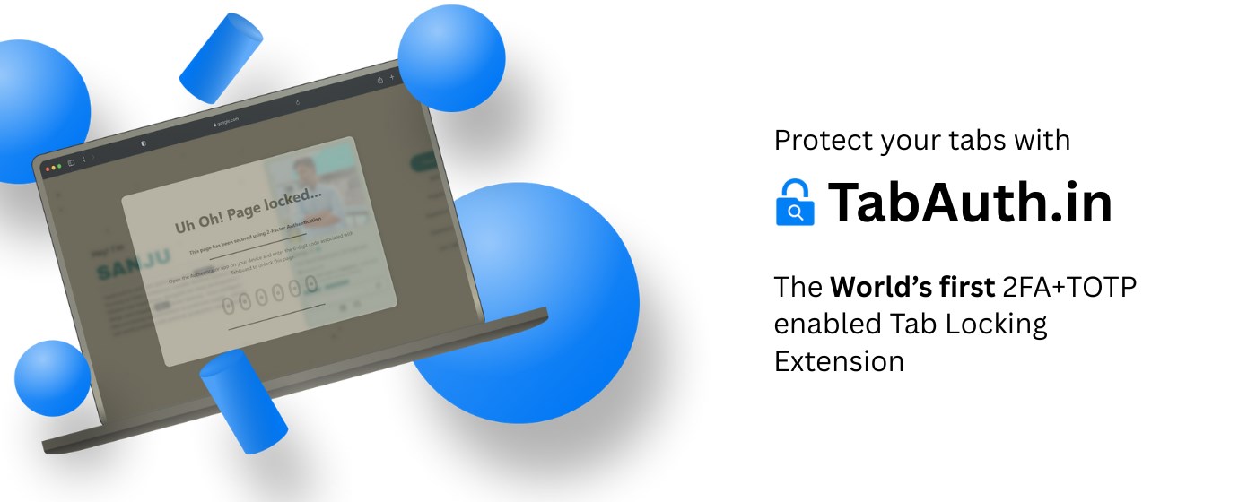 TabAuth.in - Securely Lock Tabs using 2FA and TOTP
