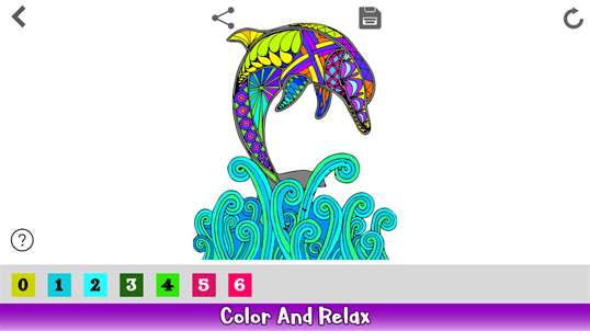 Dolphin Color By Number - Aquatic Animals Coloring Book screenshot 2