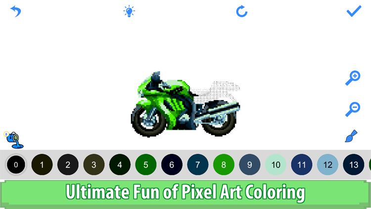 【图】Bikes Color by Number: Pixel Art, Sandbox Coloring(截图3)