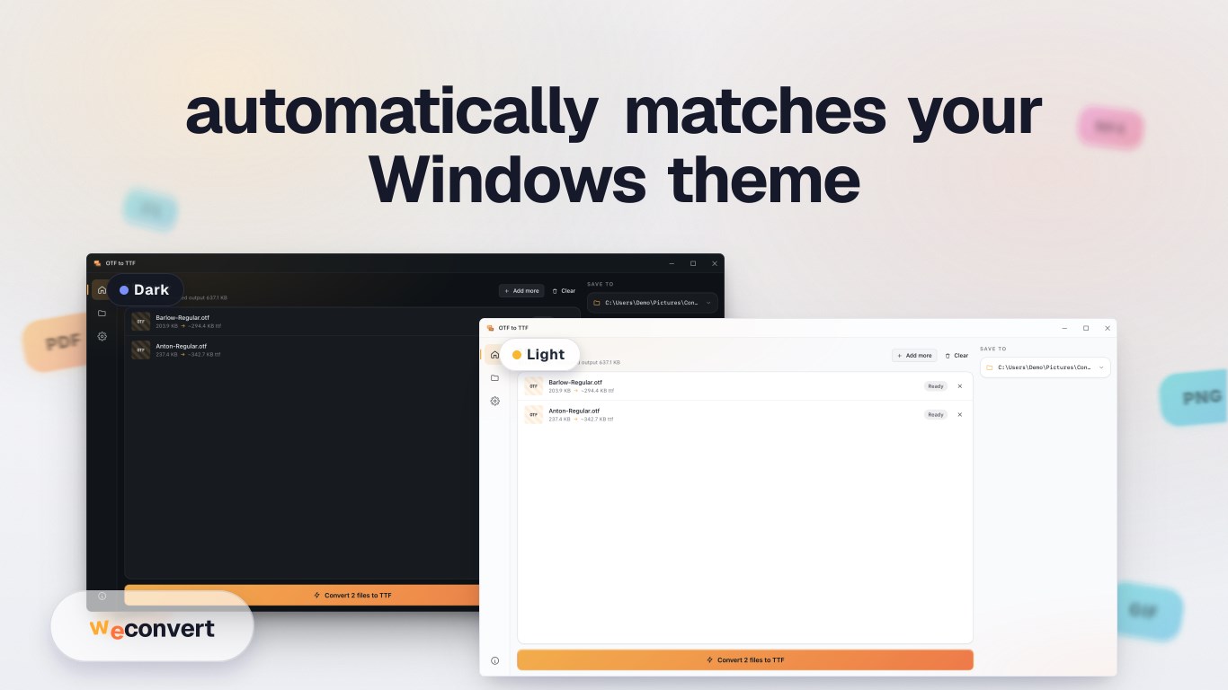 OTF to TTF | Convert OTF to TTF screenshot