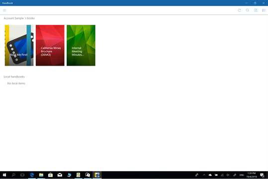 Handbook for Windows 10 screenshot 1