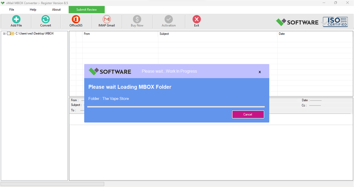 #3. MBOX to PST Converter - Convert MBOX File (Windows) От: VSOFTWARE