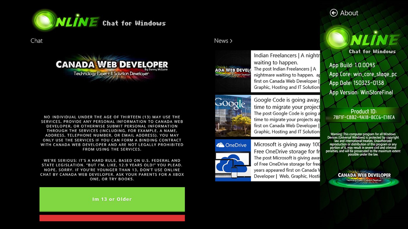 #7. Online Chat for Windows (Windows) 由: CanadaWebDeveloper