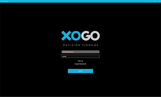XOGO Manager Digital Signage screenshot 1