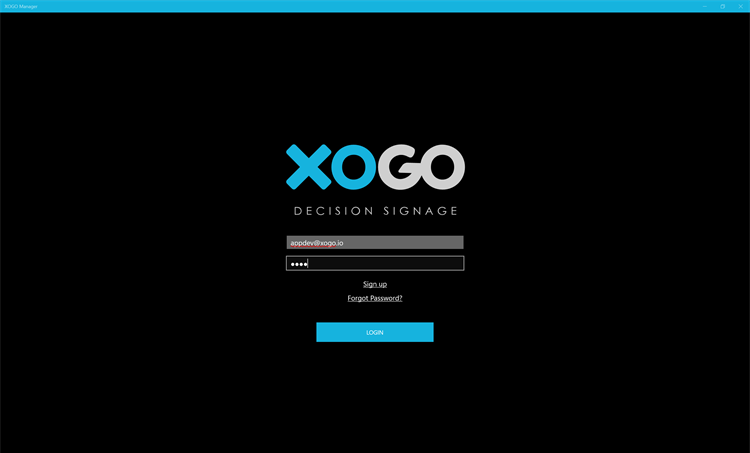 XOGO Manager Digital Signage - PC - (Windows)