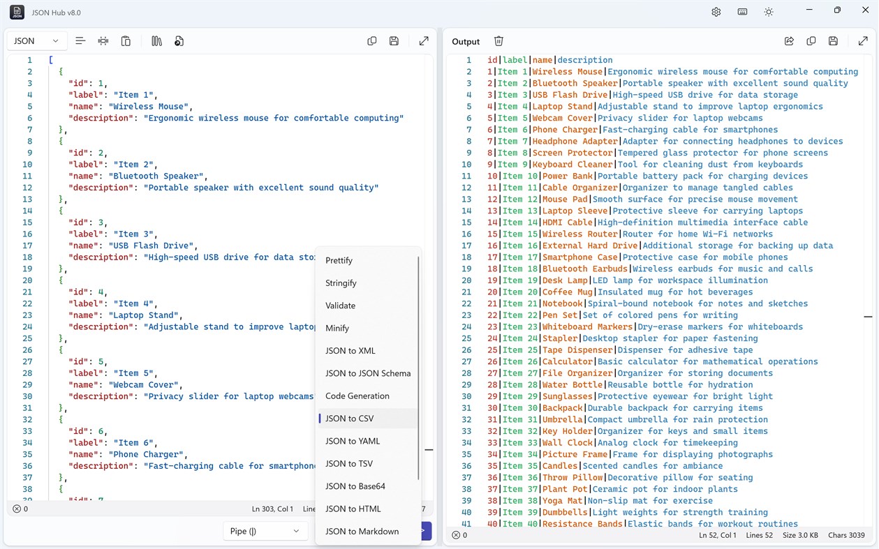 #8. JSON Hub (Windows) Tekijänä: Aadhil RF