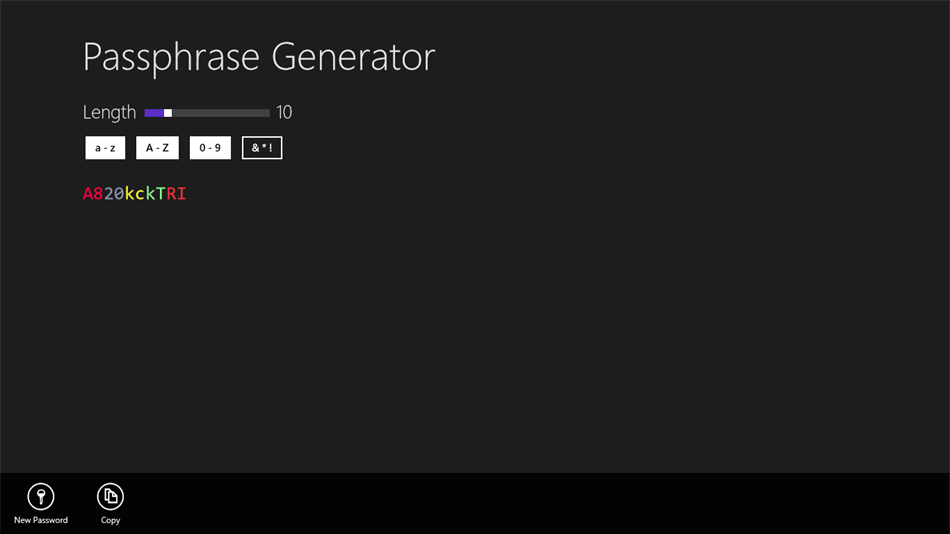 Passphrase Generator (Windows) 由: mszubart
