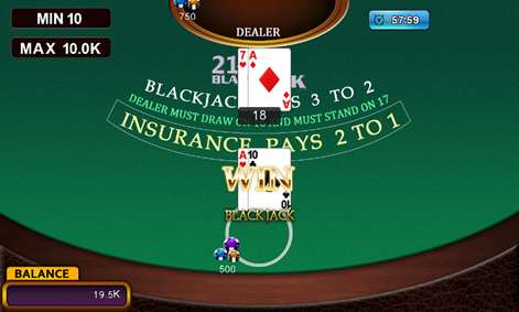 BlackJack 21 - Free Screenshots 2