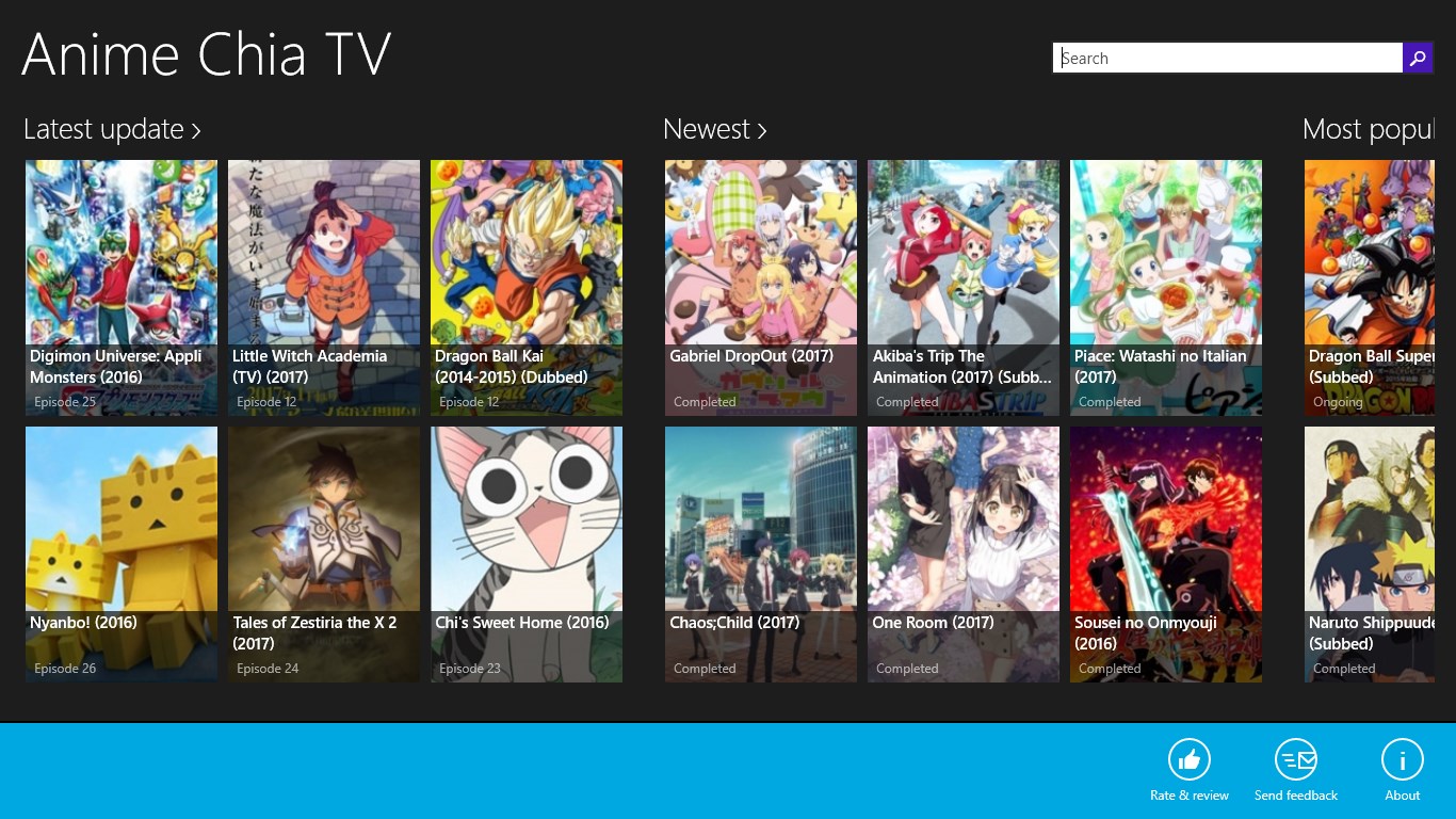Anime Chia TV for Windows 10 Mobile